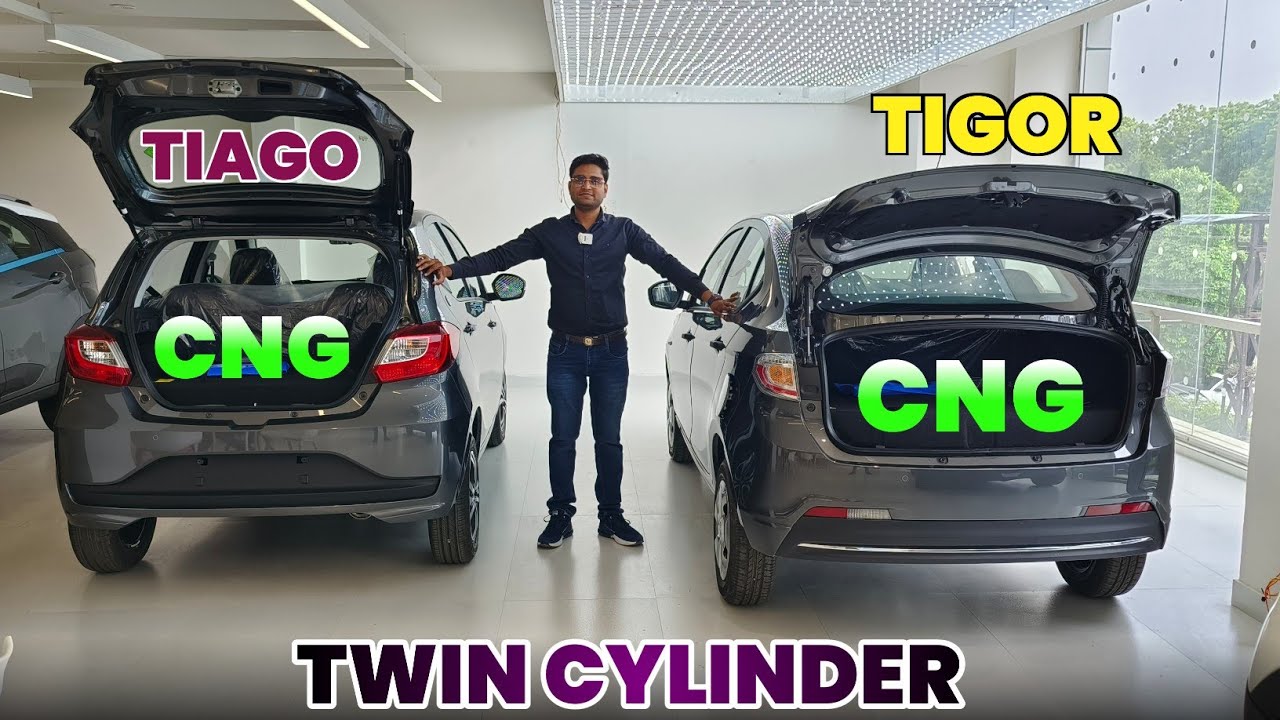 2024 Tata Tigor Cng vs Tiago cng twin cylinder ✅🔥 Comparison l Tiago cng xt vs Tigor cng XM l MRCars