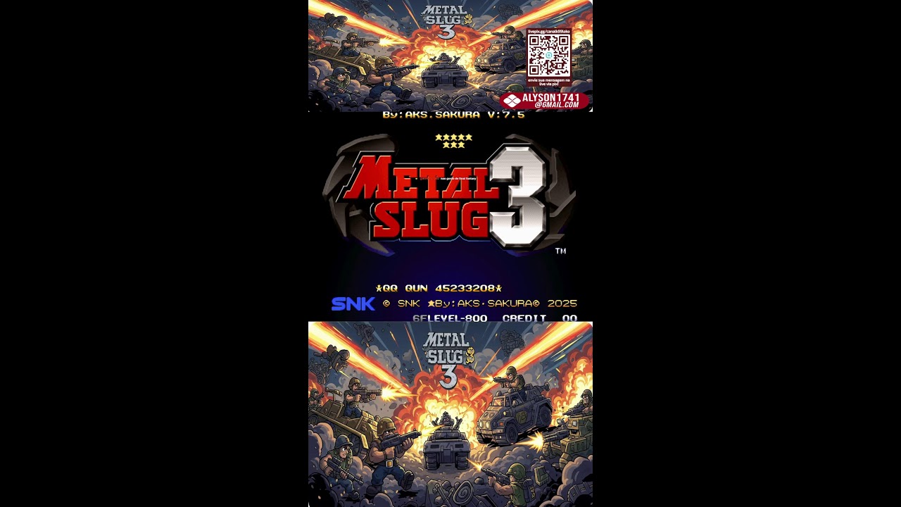 Metal Slug 3 Legend Unlimited Fire 7.5 Vamos Melhora  #008  #shortslivestream #shorts