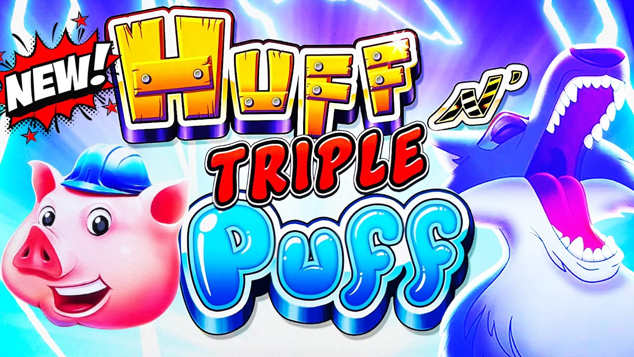 FIRST Spin Max Bet BIG WIN! NEW Huff n Triple Puff slot Winning Part 1 at the M Resort in Las Vegas!