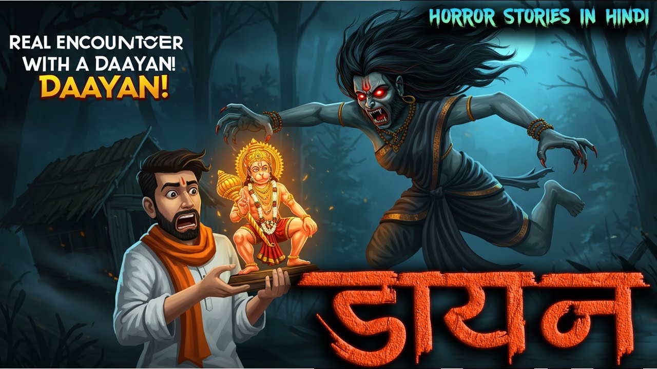 खूँखार डाइन का सामना  भूतिया कहानी | Horror story in Hindi Episode-9 | खौफनाक कहानी | Animated story