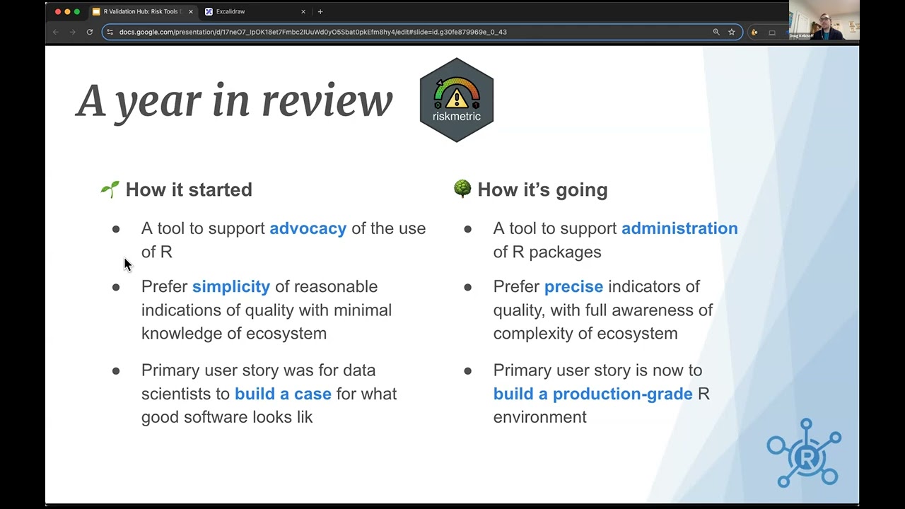 R Validation Hub Risk Tools Developer Day