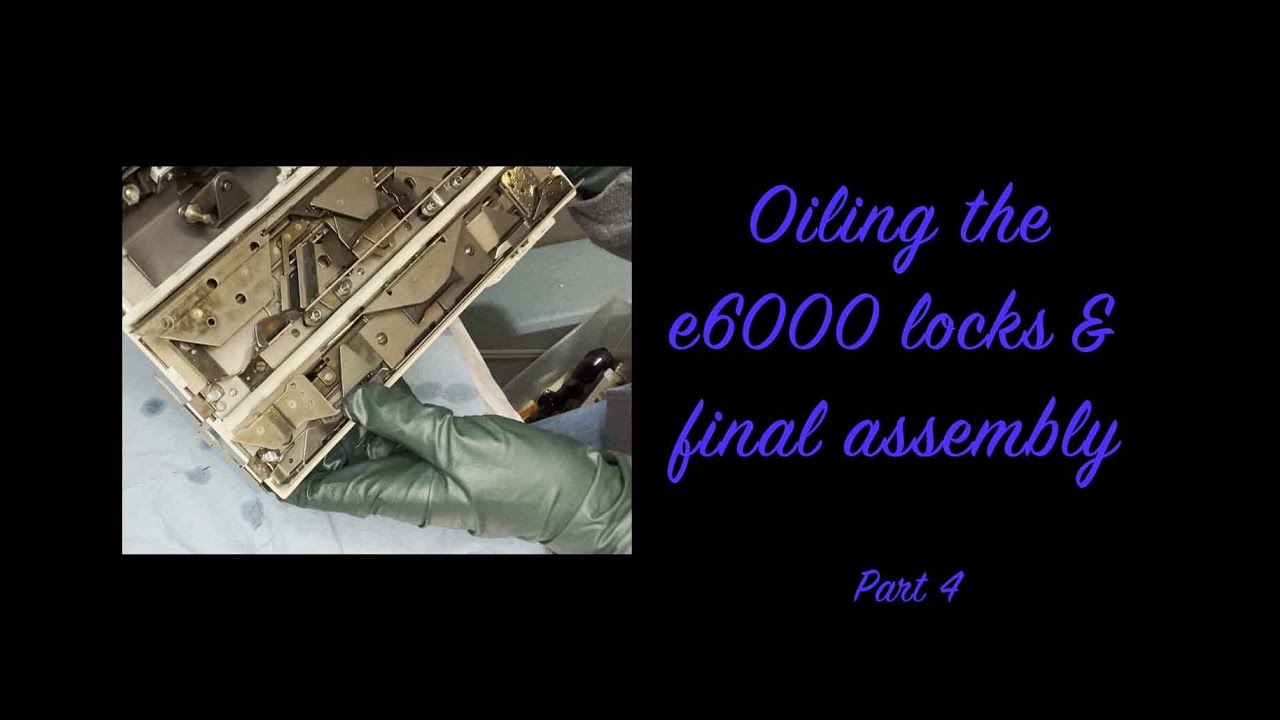 Passap e6000 Knitting Machine - Oiling the Locks and Final Assembly