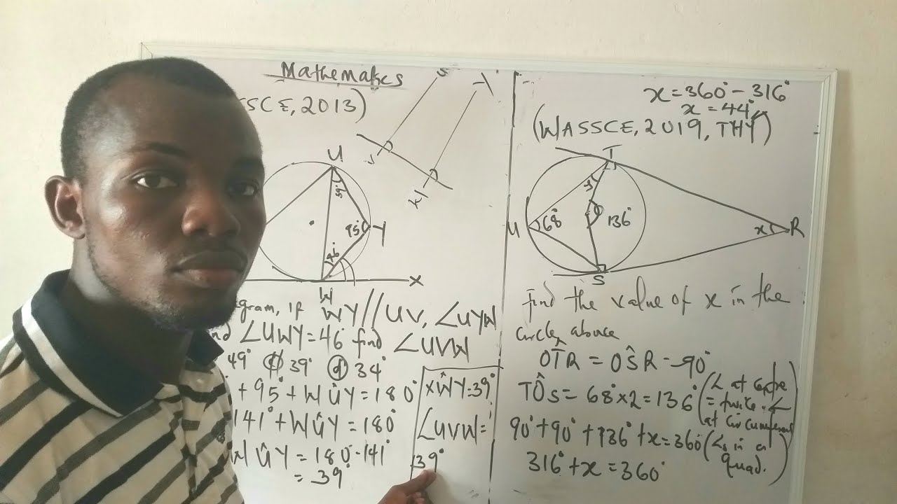 CIRCLE THEOREM PROBLEMS INVOLVING TANGENTS