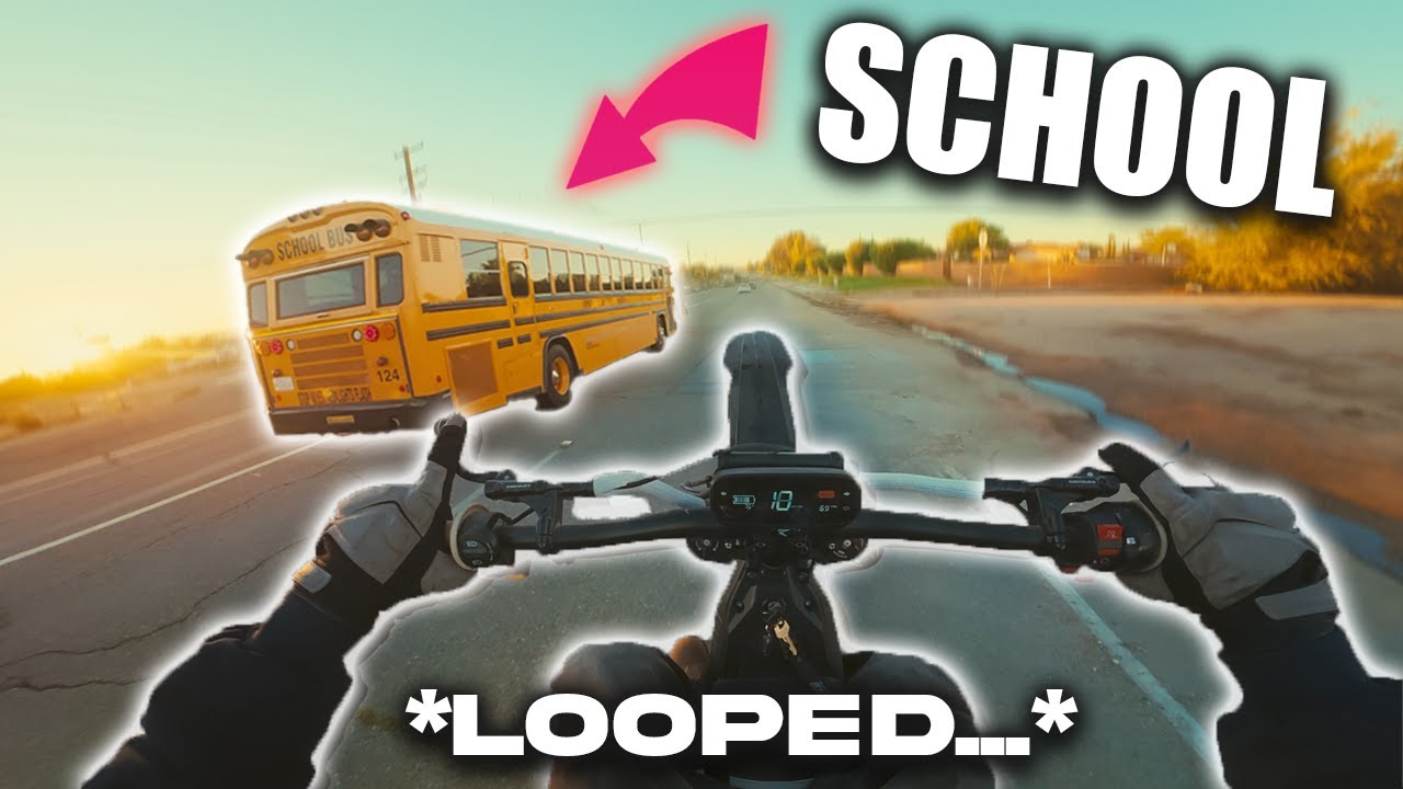 I took my $3,000 Surron to SCHOOL! (Looped out)