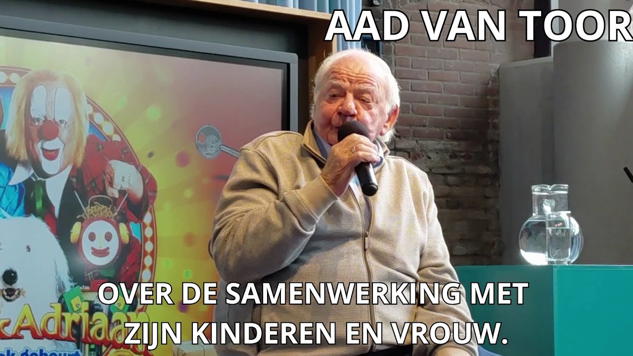 AAD VAN TOOR over de samenwerking met zijn vrouw & kinderen tijdens Bassie en Adriaan.