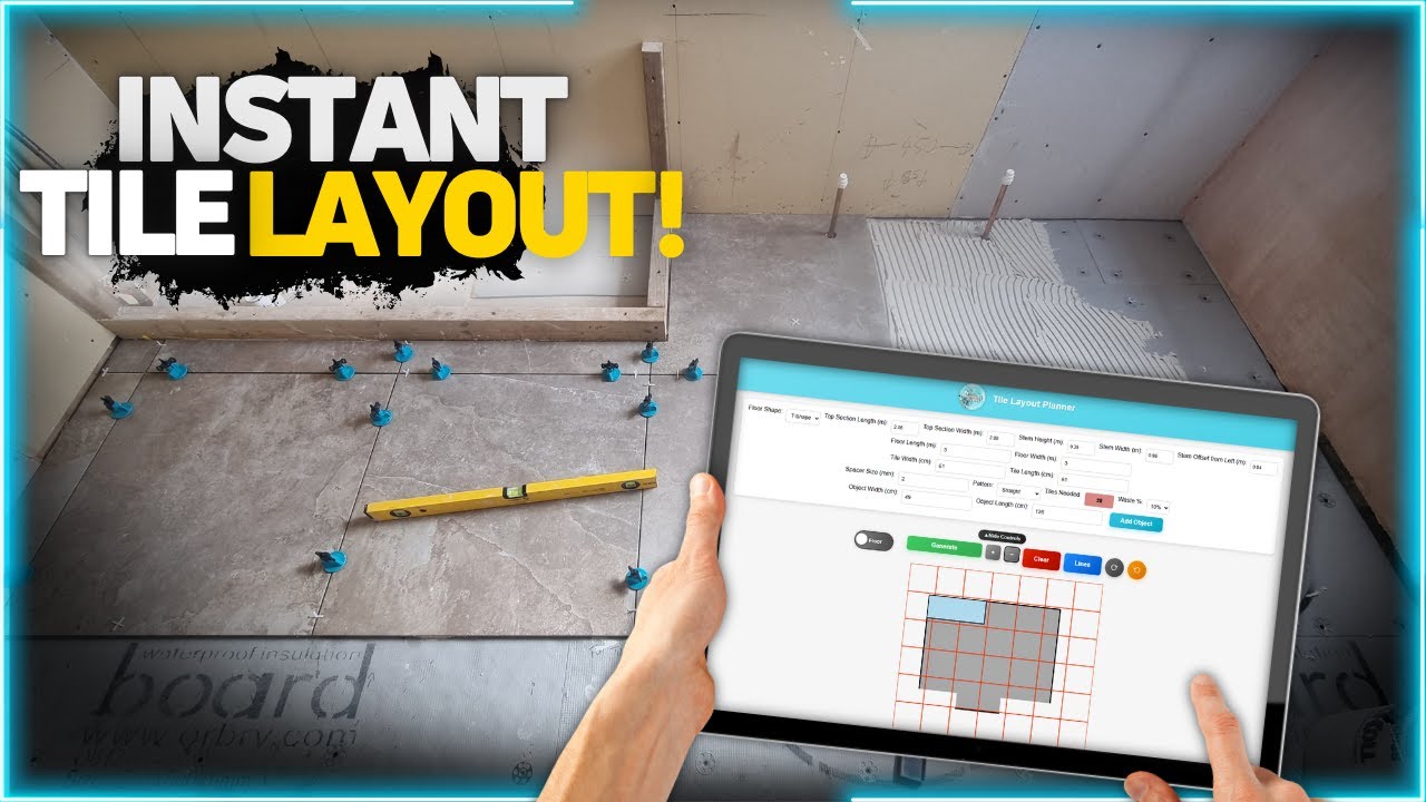 How to Tile a Bathroom Floor | Game Changing App For Pros and DIYers!