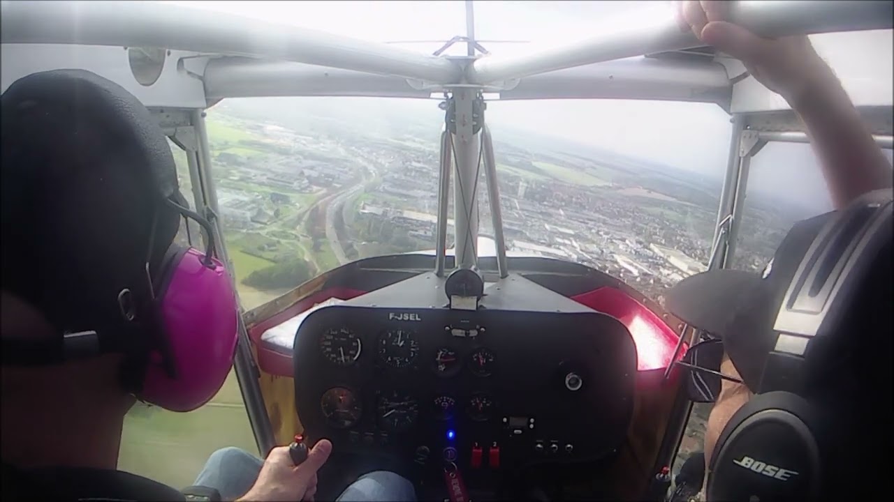 Atterrissage à Dreux (LFON) en ULM 3 axes.