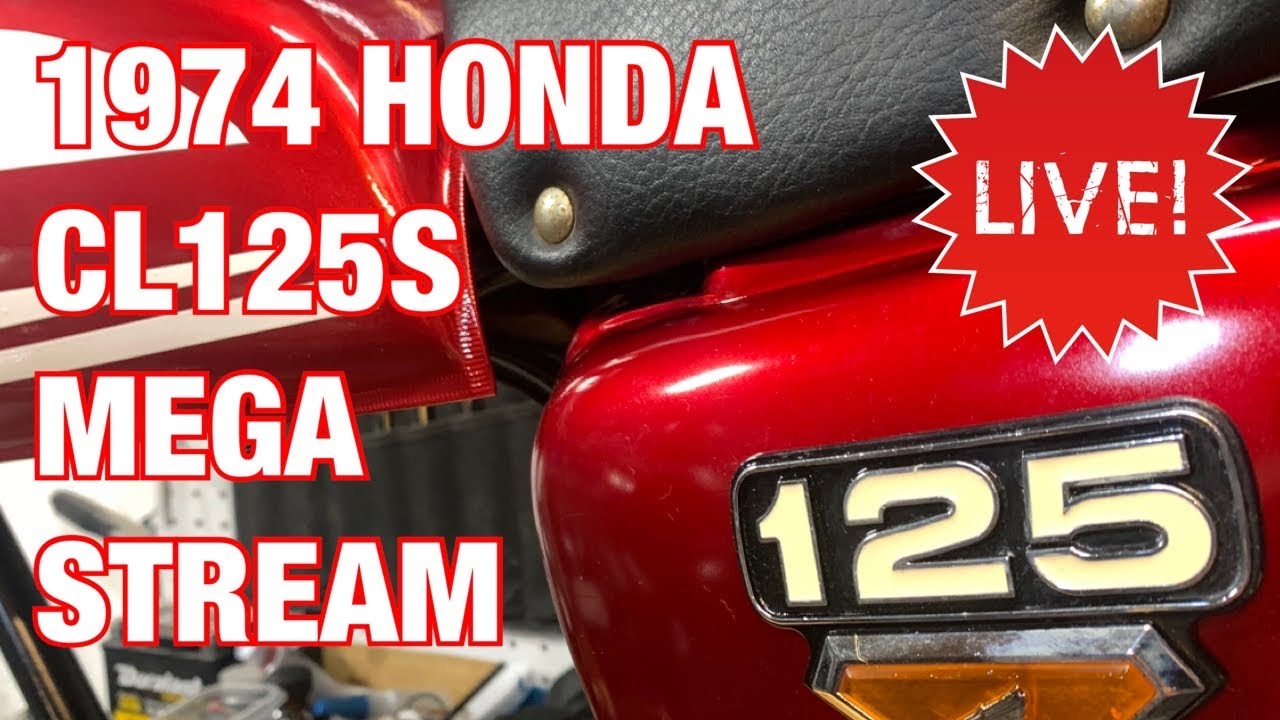 The 1974 Honda CL125S Scrambler Party Continues! Motorcycle Restoration Live Stream