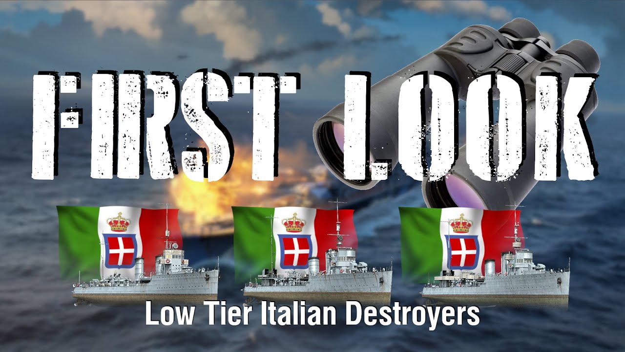 World of Warships - First Look: Low Tier Italian Destroyers