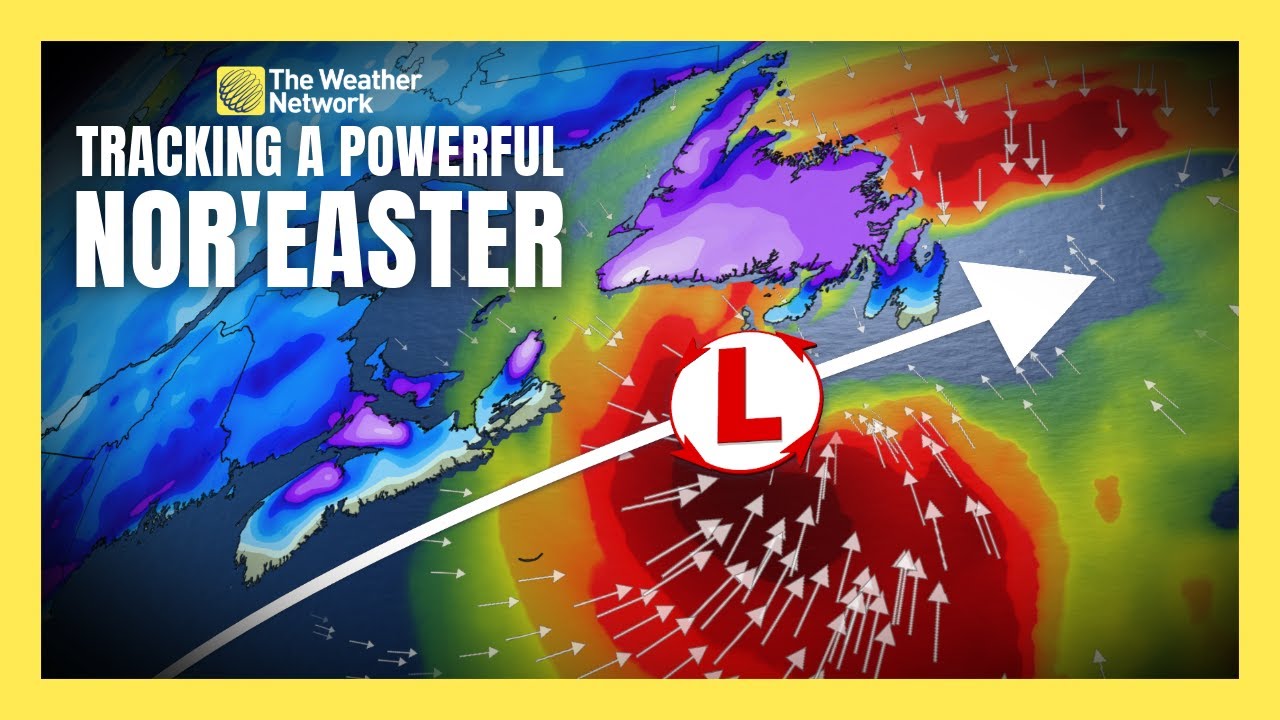 Tracking a Major Nor'easter into Atlantic Canada with Snow and Strong Winds | #forecast
