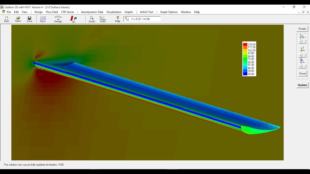 Aerodynamics of a Sports Car Rear Wing Spoiler Using Stallion 3D