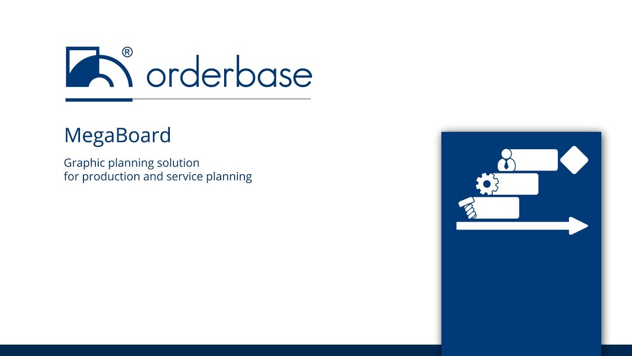 Graphical planning solution for production and service planning - orderbase MegaBoard