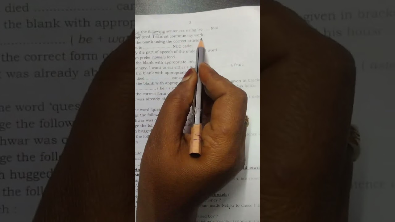 SSLC preparatory 2 grammar solution 