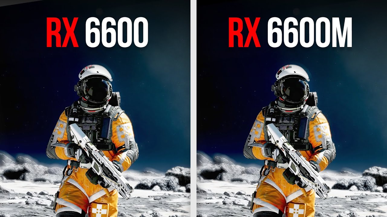 RX 6600M vs. RX 6600 | Comparison in 11 Games (1080p)