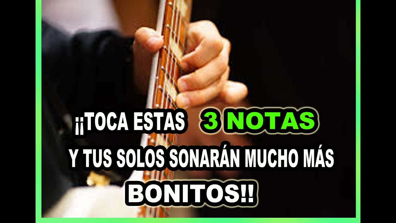 POR QUÉ CON SÓLO ESTAS 3 NOTAS PODRÁS HACER LLORAR LA GUITARRA (Y tocar solos mucho más bonitos)!!