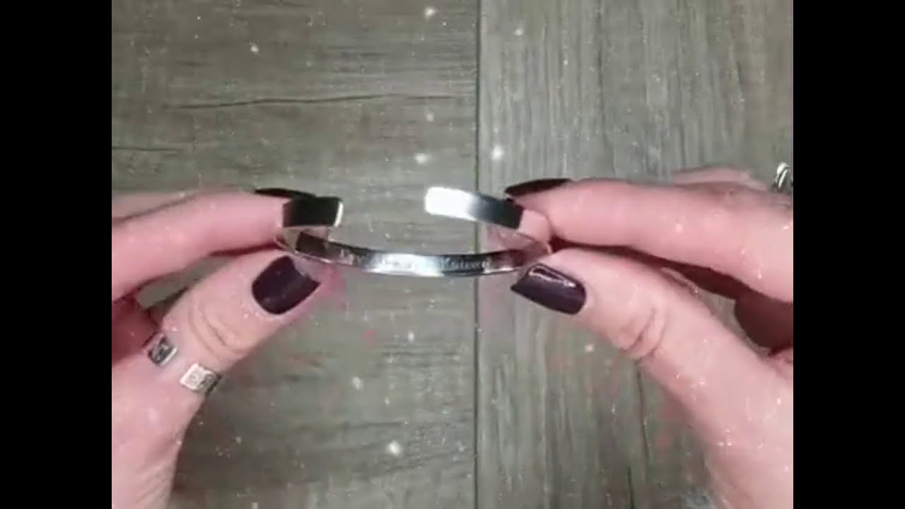 Personalized Christmas Gift - Sterling Silver Cuff with hidden engraved message