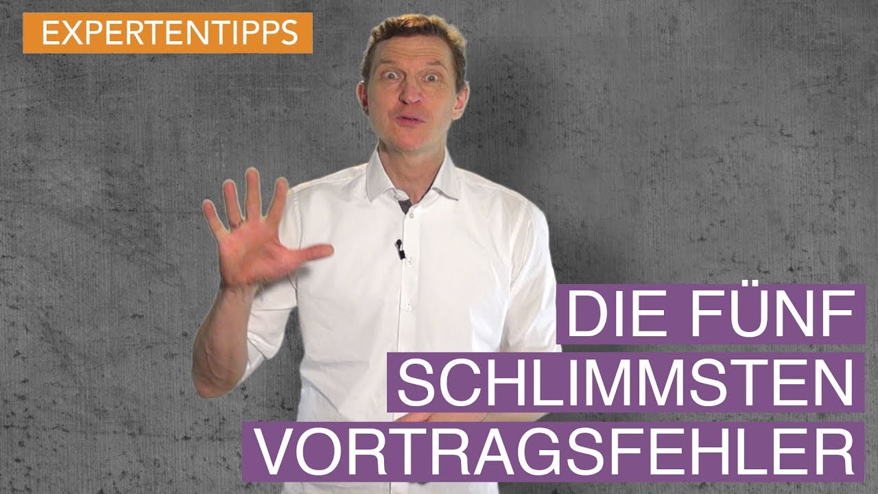 Die 5 schlimmsten Fehler in Deinem Vortrag