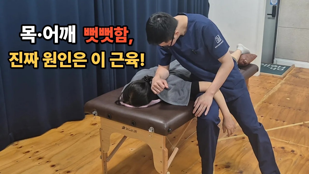 목·어깨가 늘 뻣뻣하다면? 꼭 풀어야 할 근육 5가지