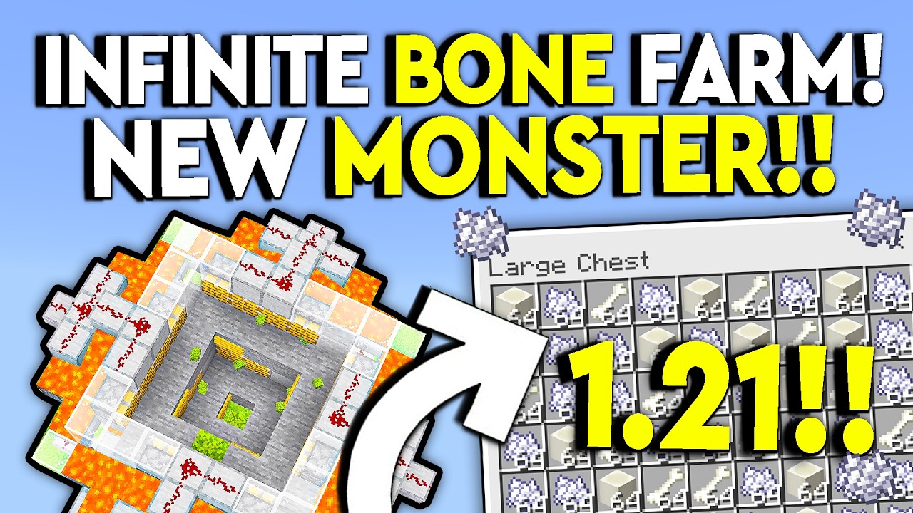 BEST 1.21 INFINITE BONEMEAL Farm Minecraft Tutorial! - Easy & Cheap!