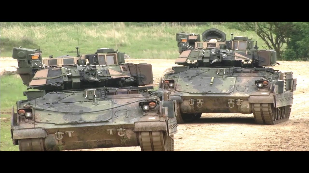 US Army - M2A3 Bradley IFVs Town Assault At Exercise Combined Resolve II [720p]