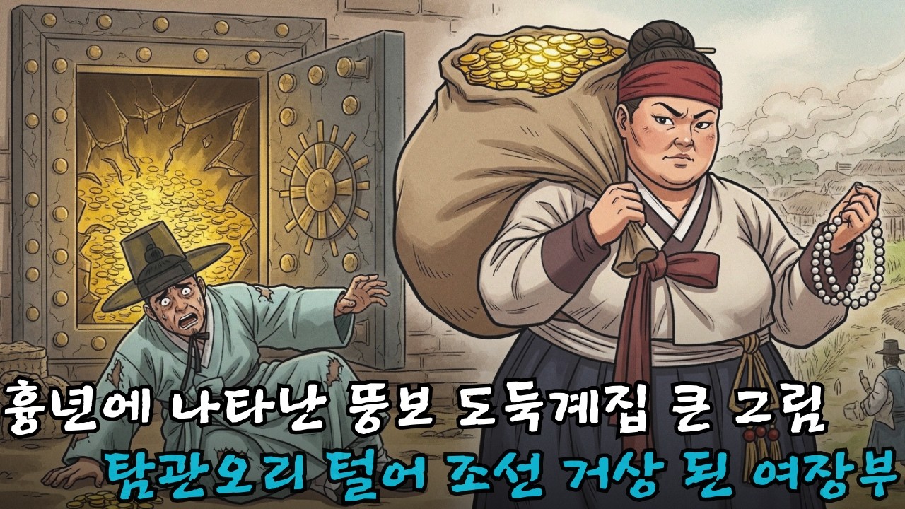 [옛날야담] 흉년에 나타난 뚱뚱한 도둑계집의 소름돋는 큰 그림! 탐관오리를 털어 조선 최고 거상이 된 여장부의 통쾌한 복수극 I야담I옛날이야기I오디오북I전설I민담I사연I