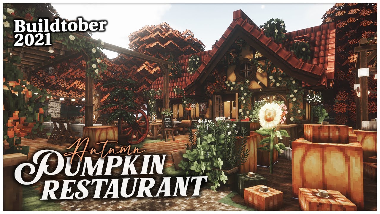 * ˚🍂🎃 𝑷𝒖𝒎𝒑𝒌𝒊𝒏 𝑺𝒑𝒊𝒄𝒆 𝑹𝒆𝒔𝒕𝒂𝒖𝒓𝒂𝒏𝒕 𝑩𝒖𝒊𝒍𝒅𝒕𝒐𝒃𝒆𝒓 - Cocricot x MiniaTuria┊Aesthetic Minecraft JE Cottagecore