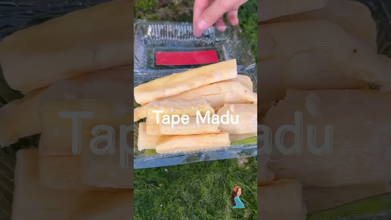 Tape Madu - fermented cassava dessert with alcohol flavour! 🇮🇩 #food #india #indonesia #travel