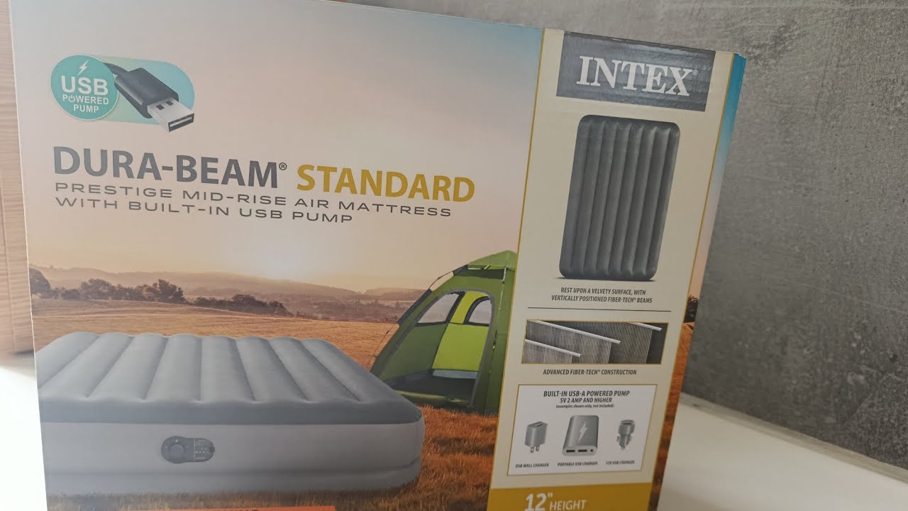 Unboxing  Built  in Usb Pump Air mattress 