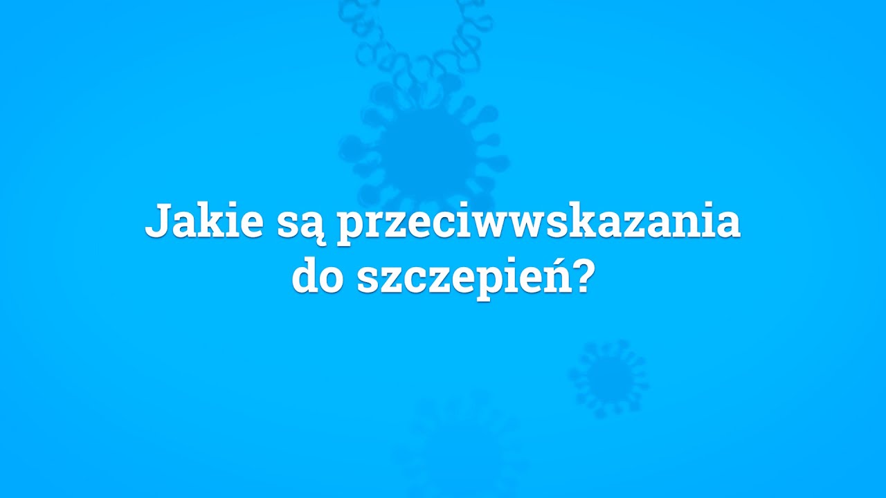 Czy są przeciwwskazania do szczepienia - dr. Michał Sutkowski odpowiada