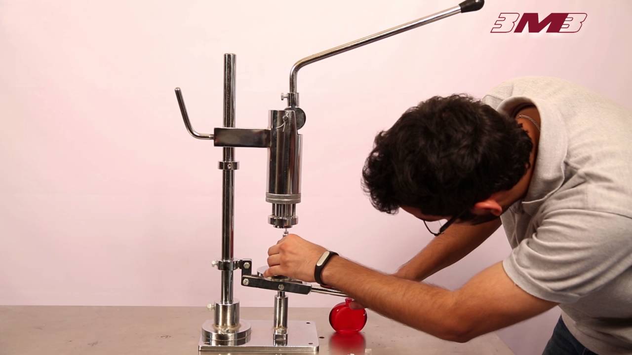 Manual Perfume Pump Crimping Machine (Ideal for small batch production runs)