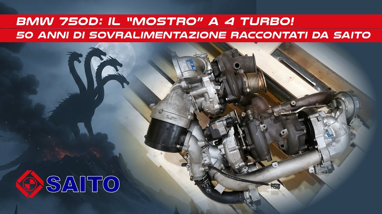 BMW 750d: il “mostro” a 4 TURBO! 50 anni di sovralimentazione raccontati da SAITO