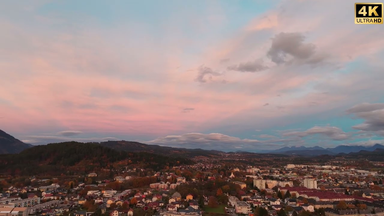 Abendstimmung in Villach am 30.10.2025