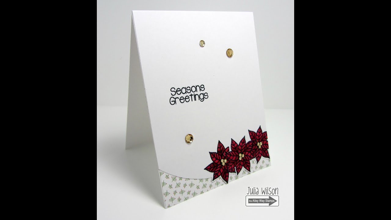 Season's Greetings | poinsettia Card