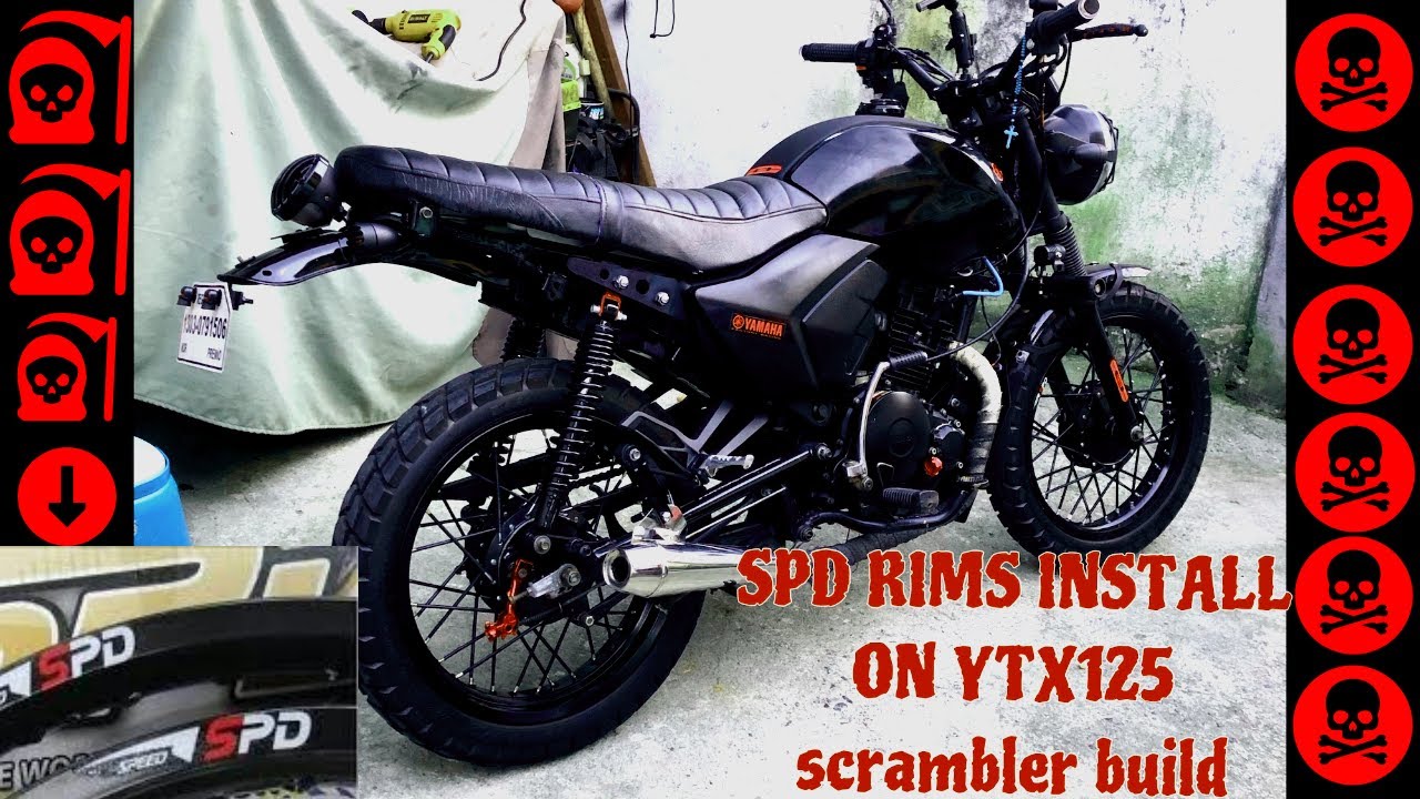 YTX 125 SCRAMBLER BUILD||SPD RIMS INSTALL||SCRAMBLER