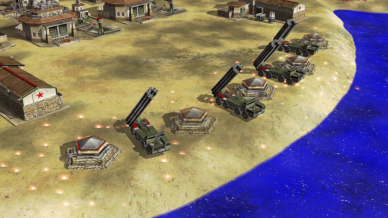 1 NUKE CHINA vs 7 BOSS GLA - ATLANTIDA MAP - Command & Conquer Generals Apocalyptic