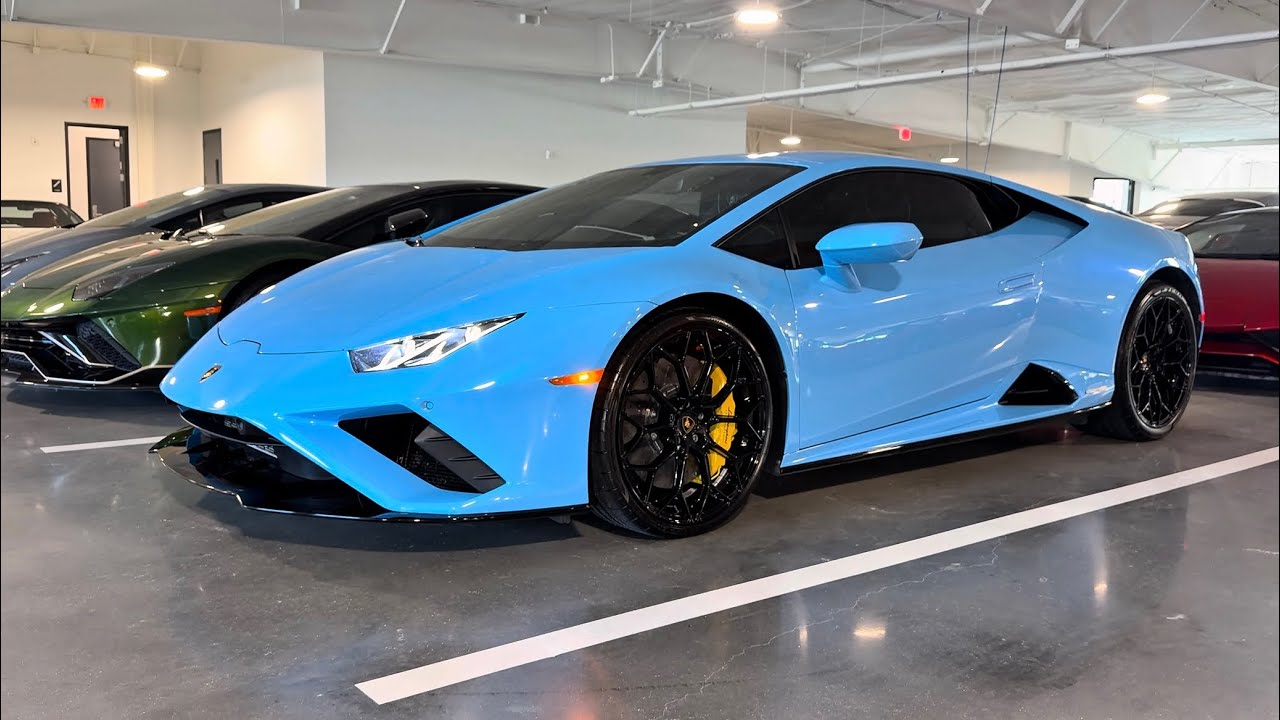$300K Lamborghini Huracan EVO Blu Cepheus 2023 – POV Interior & Exterior 