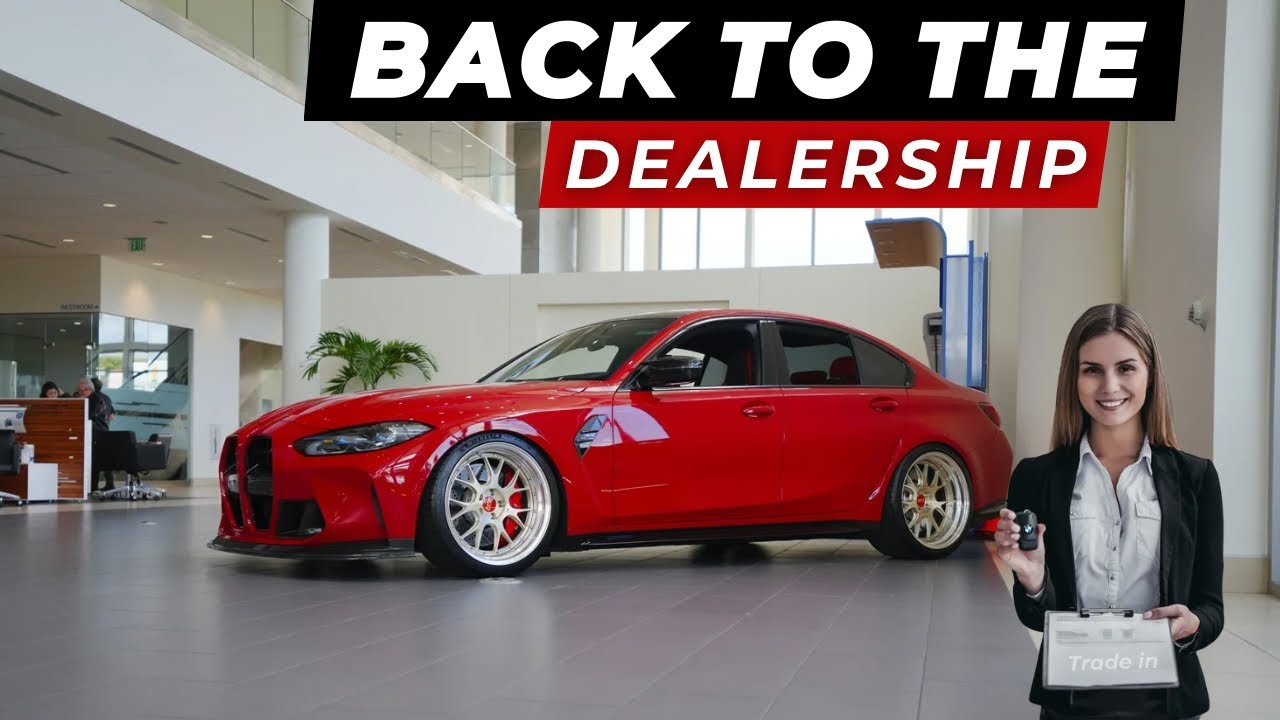 BRINGING MY MODIFIED G80 M3 BACK TO THE DEALERSHIP