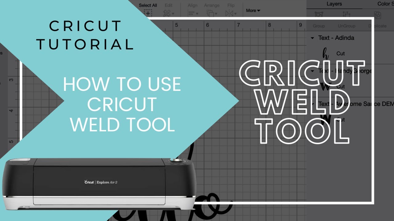 Weld in Cricut Design Space &bull; How To Weld Letters and Objects Together
