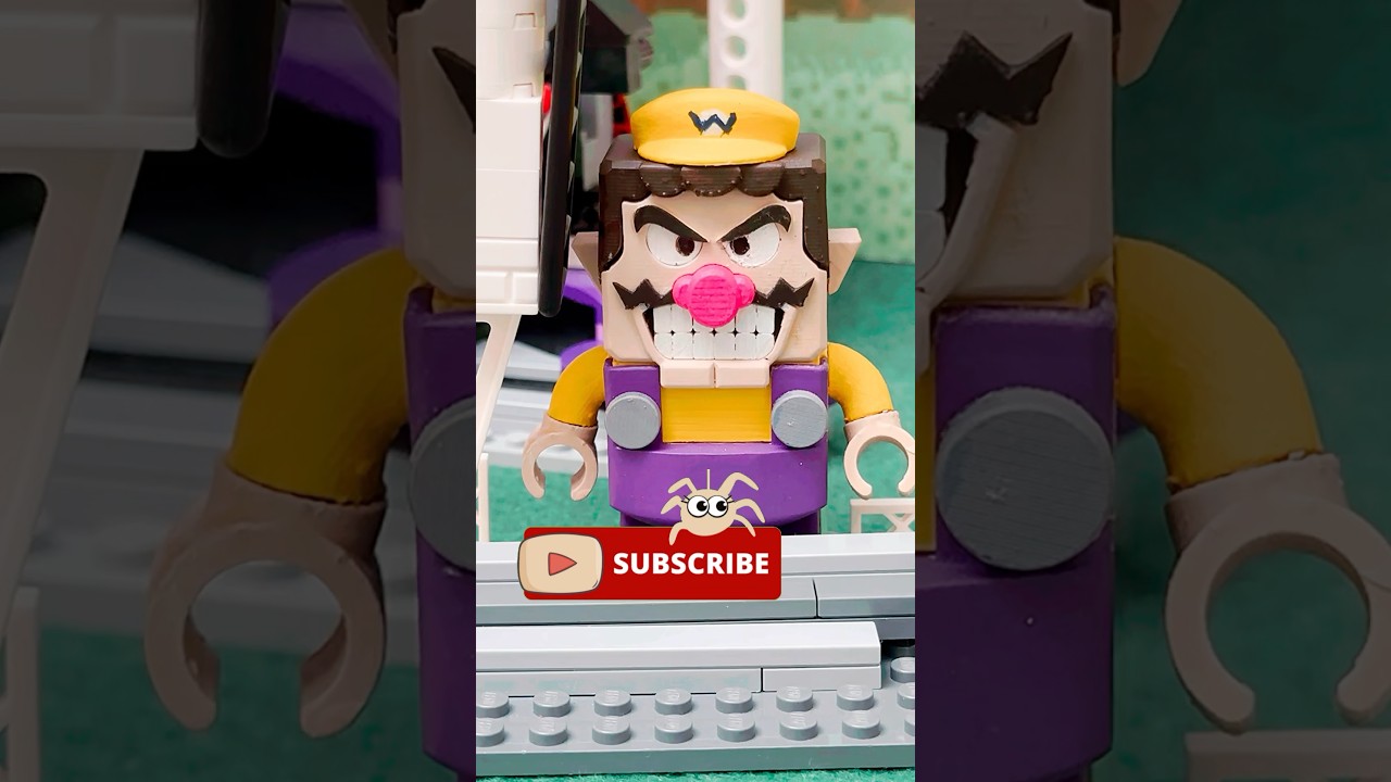 Представляем LEGO Wario: новейшее дополнение к приключенческому конструктору из кубиков! #legomar...