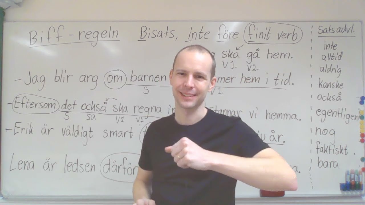 Biff-regeln (satsadverbial i bisatser) SFI