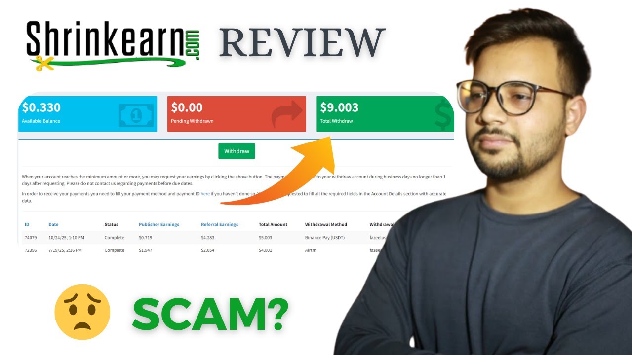 Link Shortener Earn Money 2025 | ShrinkEarn Real Or Fake | ShrinkEarn Review