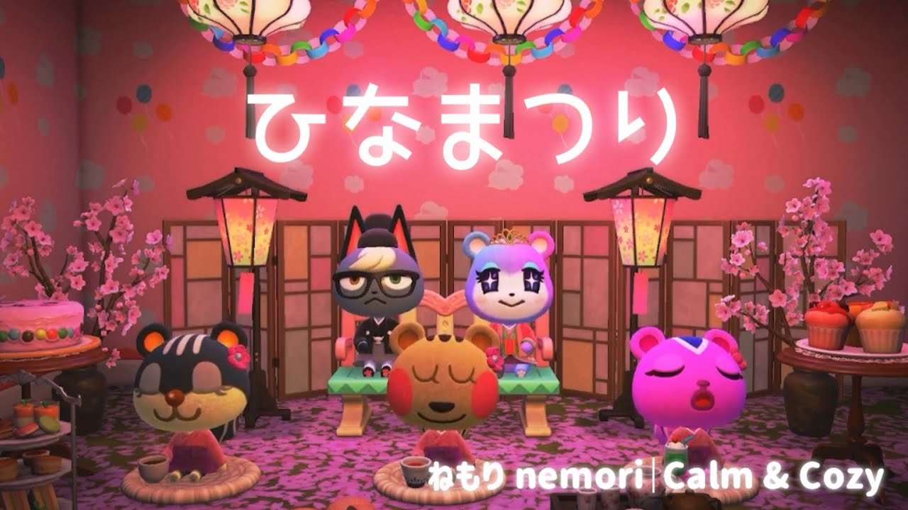 【あつ森】おひな祭り🎎 🌸 住民たちの春のひととき | 30min Relaxing ACNH