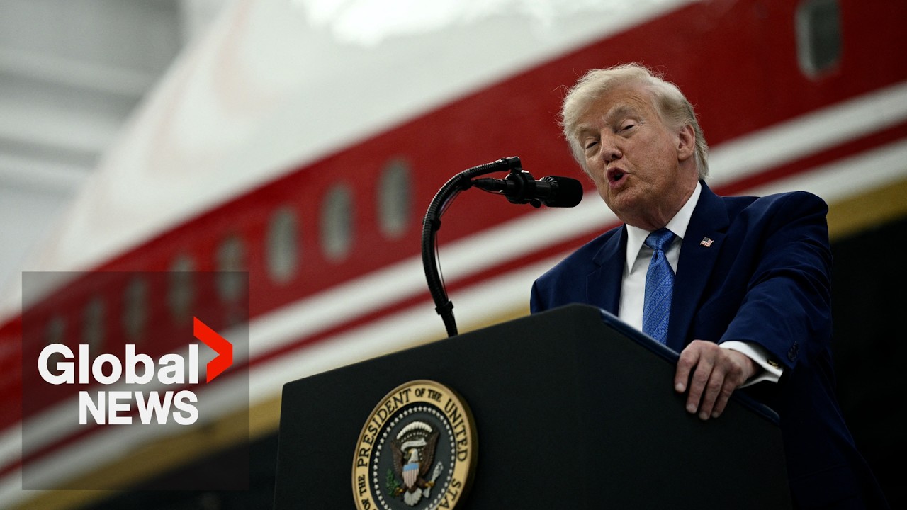 Trump unveils new Air Force One, &ldquo;world&rsquo;s most luxurious plane,&rdquo; gifted by Qatar