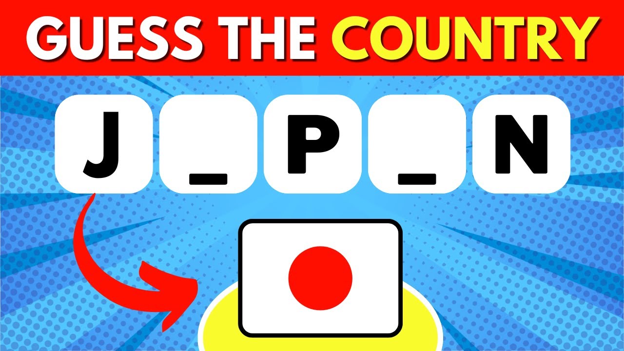Guess The Country Name by Missing Letters | Country Quiz