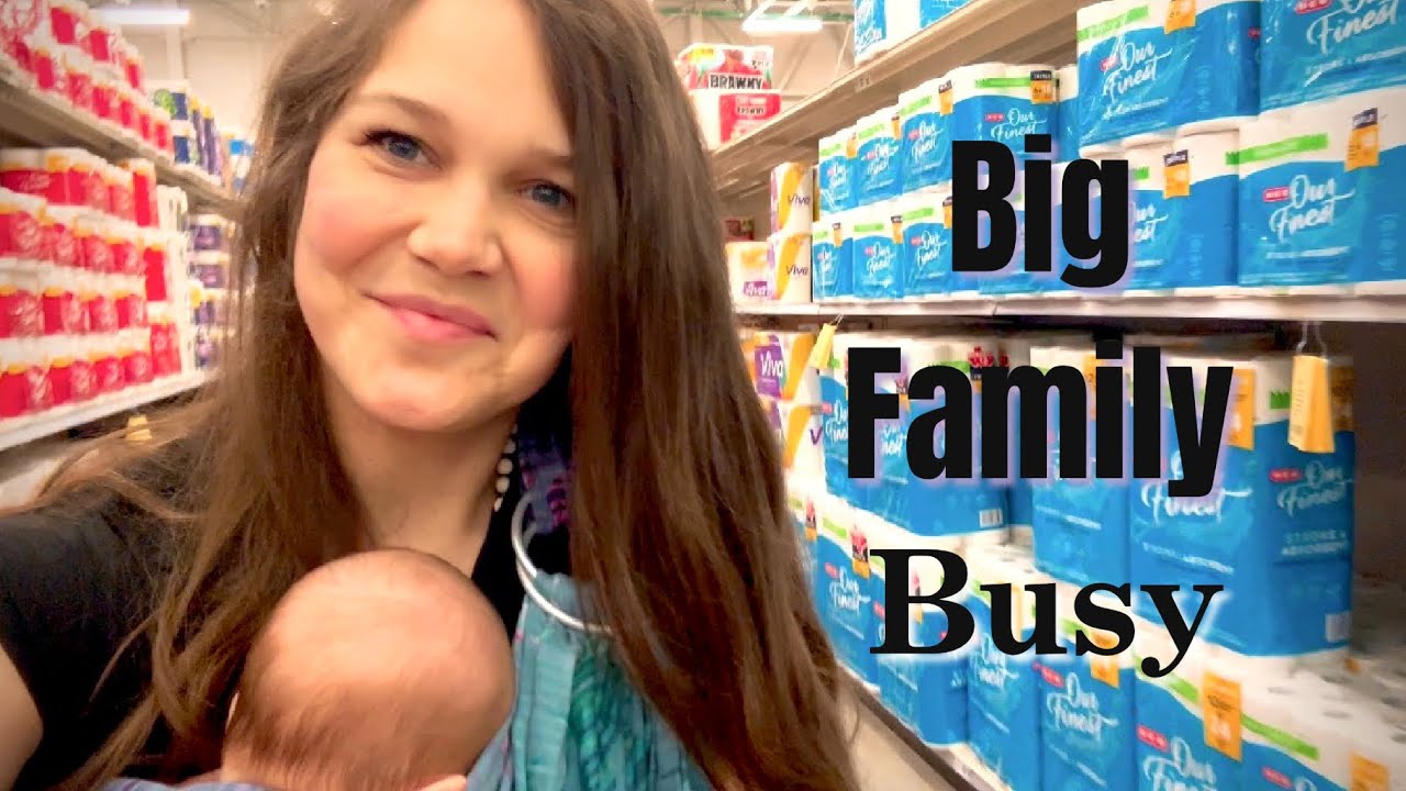 A Busy Week With 8 Kids & a 1-Month-Old | Texas Mom Vlog #largefamilyvlog #onemonthold #groceryhaul 
