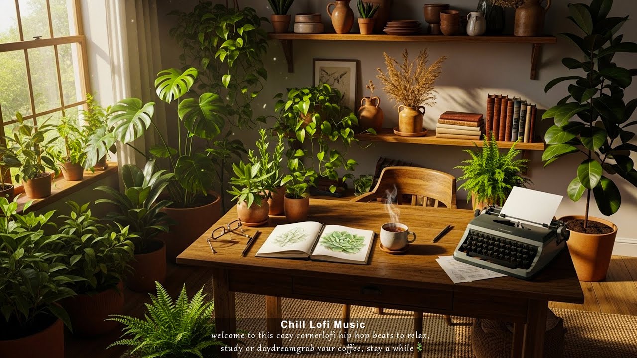 Best Cozy Lofi 2026 🌿 – Beats to Chill/Study to | Plants, Coffee & Nostalgic Hip Hop