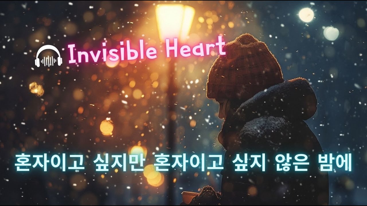 🎵보이지 않는 마음 (Invisible Heart) - 혼자이고 싶지만 혼자이고 싶지 않은 밤에 | Lofi hip hop mix