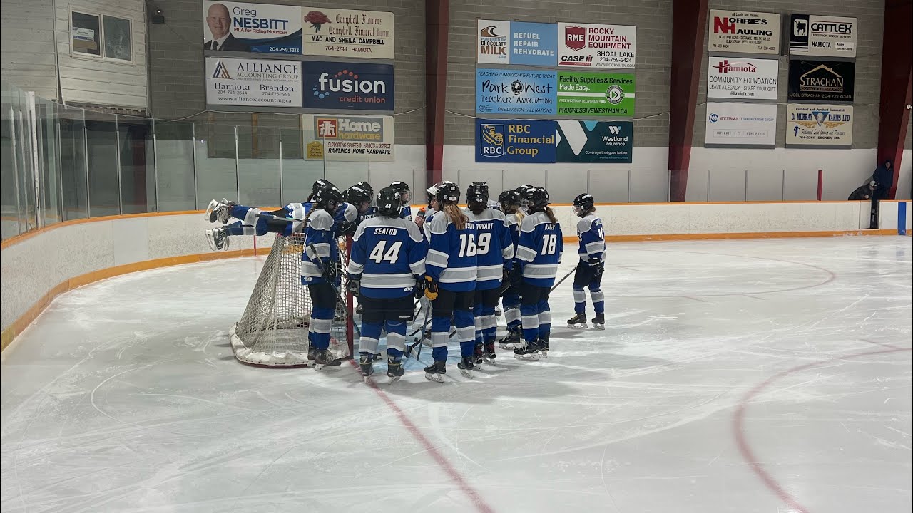 2nd & 3rd Period Bruiskies Vs Southwest  Stars. Hockey MB U18 Female Rural A Provincials 