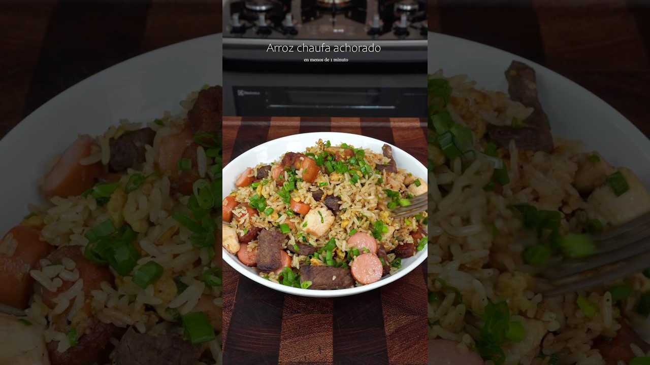 Arroz chaufa achorado 