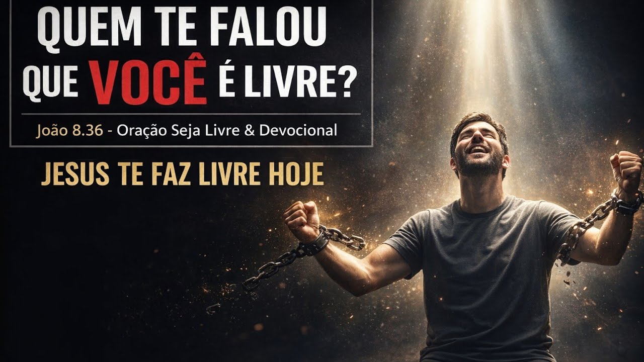 Quem Te Falou Que VOCÊ É LIVRE? | Reflexão 📖 + Oração🙏 | João 8:36 